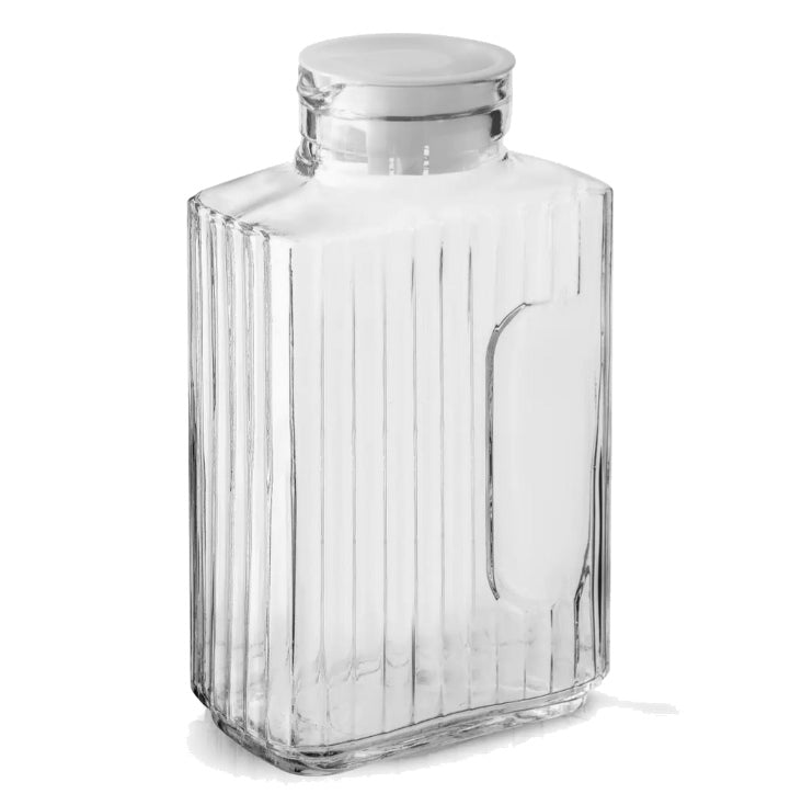 Rectangle Fluted Glass Pitcher & 2 Lids – Kitchen Store at Allen & Petersen
