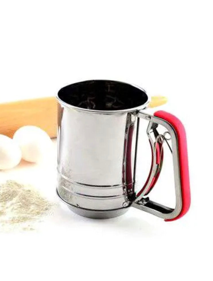 3 Cup Flour Sifter Red Handle – Kitchen Store at Allen & Petersen